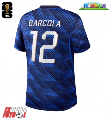 Francia Bradley Barcola #12 Primera Equipación Mundial 2026 Manga Corta